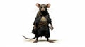 Post-apocalyptic Rat Costume Drawing By Mike Mignola