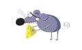 Rat or mouse just stole a piece of cheese