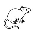 Rat Vector icon which can easily modify or edit