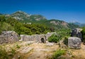 Ratac medieval fortress in Montenegro ruins. Royalty Free Stock Photo