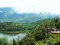 Ratapan angin hill seen awesome nature located in Dieng , Central Java