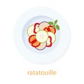 Ratatouille and basil