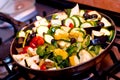 Ratatouille cooking closeup Royalty Free Stock Photo