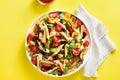 Ratatouille pasta salad Royalty Free Stock Photo