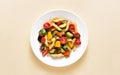 Ratatouille pasta salad Royalty Free Stock Photo