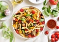 Ratatouille pasta salad Royalty Free Stock Photo