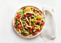 Ratatouille pasta salad Royalty Free Stock Photo