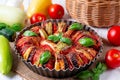 Ratatouille - traditional French Provencal vegetable dish cooked in oven