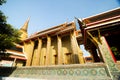 Ratchabophit Temple in Bangkok, Thailand is an important Buddhist temple of tranquility and an important Rattanakosin architecture Royalty Free Stock Photo