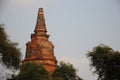 Old Pagoda With Jujube Tree And Sunlight