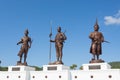 Ratchapak Park and the statues of seven former Thai kings