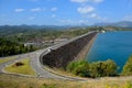 Ratchaprapa dam is in Suratthani, thailand Royalty Free Stock Photo