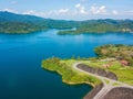 Ratchaprapha Dam in Surat Thani province Royalty Free Stock Photo