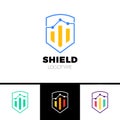 Rate Shield Secure Logo Template Design Vector