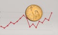 Rate of the us dollar Royalty Free Stock Photo