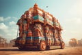 Ratha-yatra festival of Lord Jagannatha, Balabhadra and Subhadra during the annual Rathayatra in Odisha in the