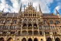 Rathaus or New Town Hall on Marienplatz square in Munich, Bavaria, Germany Royalty Free Stock Photo