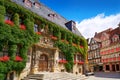 Rathaus Quedlinburg facade in Harz Germany