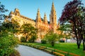 Rathaus in Vienna Royalty Free Stock Photo