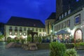 Rathausplatz with town hall in Annweiler. Region Palatinate in the federal state of Rhineland-Palatinate in Germany Royalty Free Stock Photo
