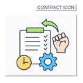 Ratification color icon Royalty Free Stock Photo