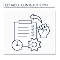 Ratification line icon