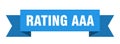 rating aaa ribbon. Royalty Free Stock Photo