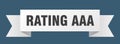 rating aaa ribbon. Royalty Free Stock Photo