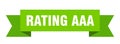 rating aaa ribbon. Royalty Free Stock Photo
