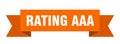 rating aaa ribbon. Royalty Free Stock Photo