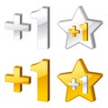 Rating icons Royalty Free Stock Photo