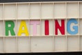 Rating Spelled Wooden Letters
