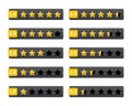 Rating stars buttons Royalty Free Stock Photo