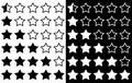 Rating stars illustration isolated