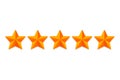 Rating Stars Rating. 5 Rate Review Ranking. Web Star Signs Vector