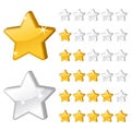 Rating stars for web-2 Royalty Free Stock Photo