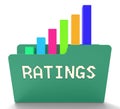 Ratings File Indicates Charts Classification And Folder 3d Rendering