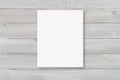 4:5 Ratio Canvas Mockup on Gray Wood Wall with Clipping Path