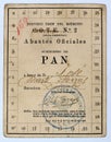 Ration book train of the army, Barcelona. Spanish civil war