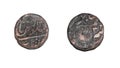 Ratlam Princely State Central India Copper Coin with Raij Symbol