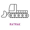 Ratrak, Snowcat vector icon