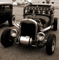 Ratrod Hotrod in Sepia