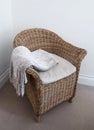 Rattan chair Royalty Free Stock Photo