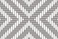 Rattan lattice basket seamless white and grey pattern Royalty Free Stock Photo