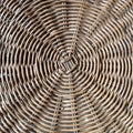 rattan pattern on a dining chair made of rattan Royalty Free Stock Photo