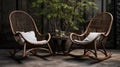 Luxurious Eco-friendly Rocking Chairs With Atmospheric Lighting