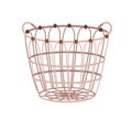 Rattan storage basket, modern home storage basketwork. Empty basketry, natural wickerwork, big wicker bin container with