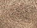 Rattan texture close up. Straw background in macro style. Royalty Free Stock Photo