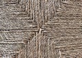 Rattan texture close up. Straw background. Royalty Free Stock Photo