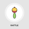 Rattle Flat Icon